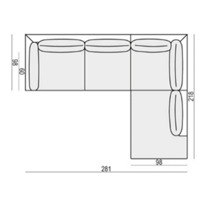 Sigge white corner sofa