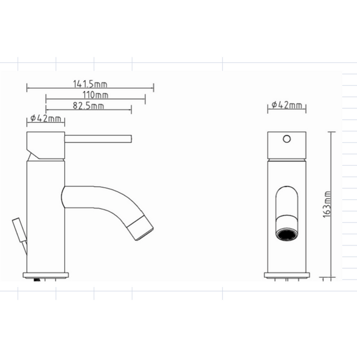 Grifo de lavabo Lauren cromado