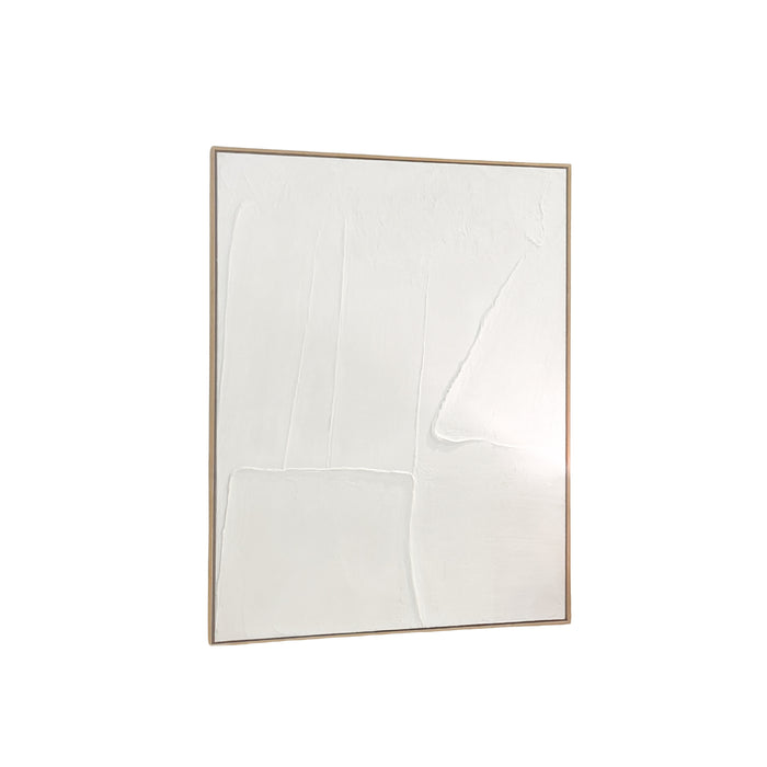 Œuvre d'art Provins à texture blanche 160x120 cm