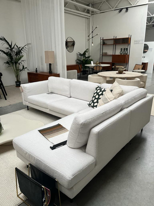 Sigge white corner sofa