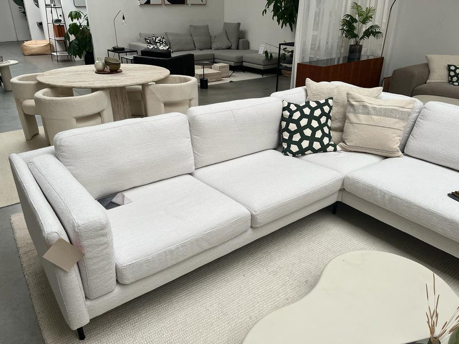 Sigge white corner sofa