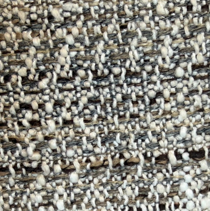 Chaise de salle à manger Ely en acacia noyer avec assise en tissu