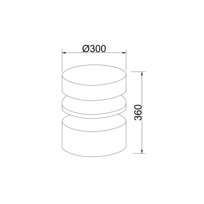 Table d’appoint Zivo en travertin blanc