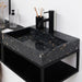 Moderne zwarte terrazzo lavabo kopen alt
