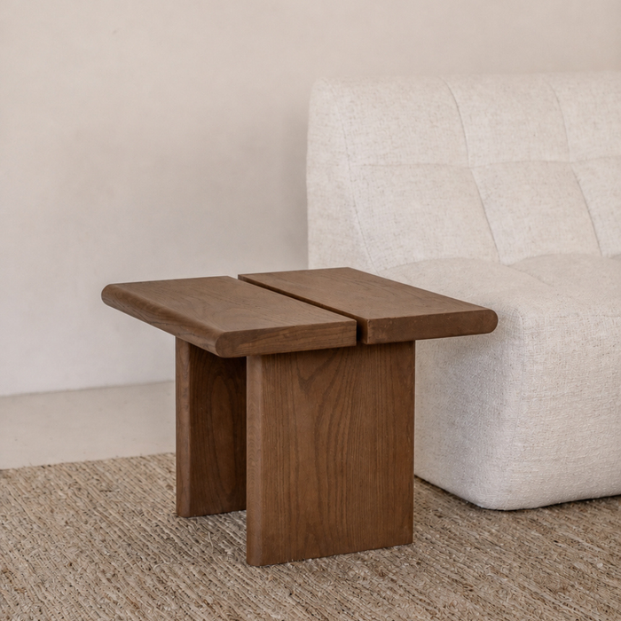 Beistelltisch Arlen Eschenholz Dunkelwalnuss 50 cm