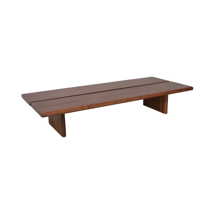 Couchtisch Arlen aus Eschenholz in dunkler Walnussoptik 160 cm