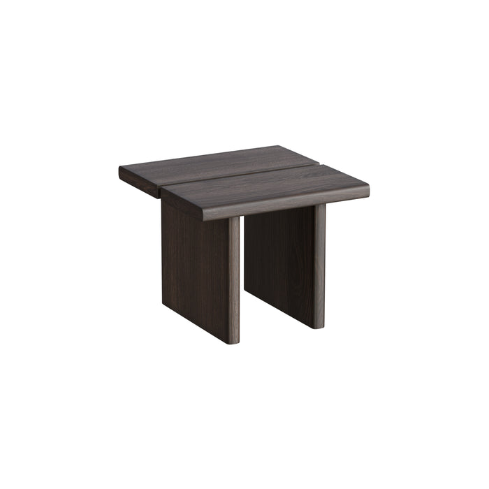 Mesa auxiliar Arlen de fresno color humo 50 cm