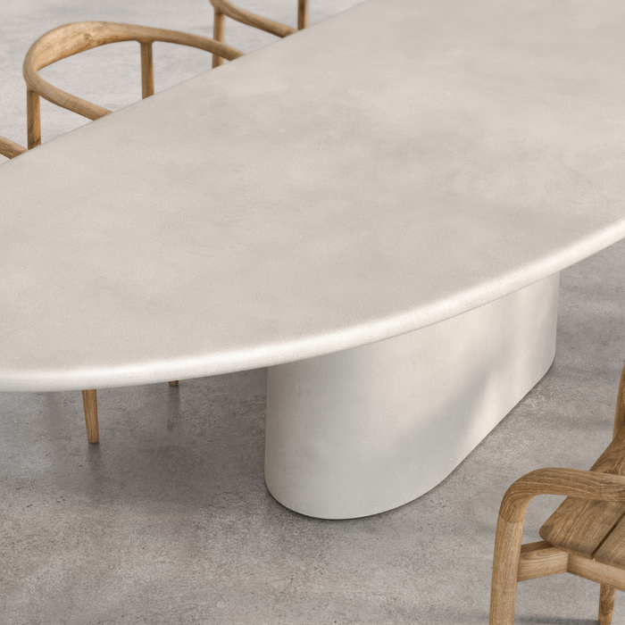 Table de jardin organique Avira latte 280 cm