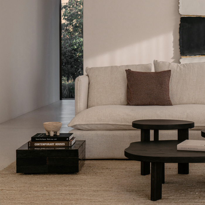 Sofa Bartolo 4-zits ivory bouclé 220 cm
