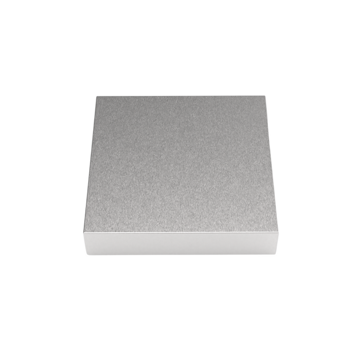 Vierkante salontafel Sienna staal 80 cm