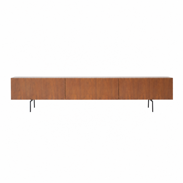 Mueble para TV Duinkerke de nogal 220 cm