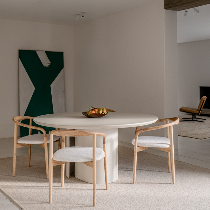 Elio dining table, MicroSkin latte 160 cm