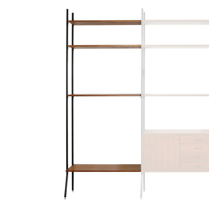 Uitbreiding vintage wandkast teak 92 cm