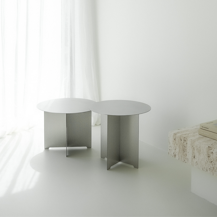 Ronde salontafel Golbey stainless steel Ø50 cm