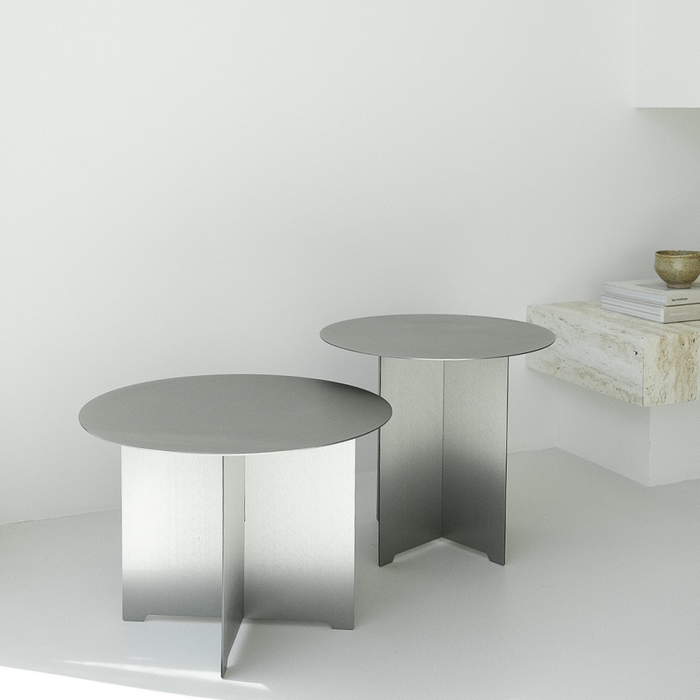 Ronde salontafel Golbey stainless steel Ø50 cm