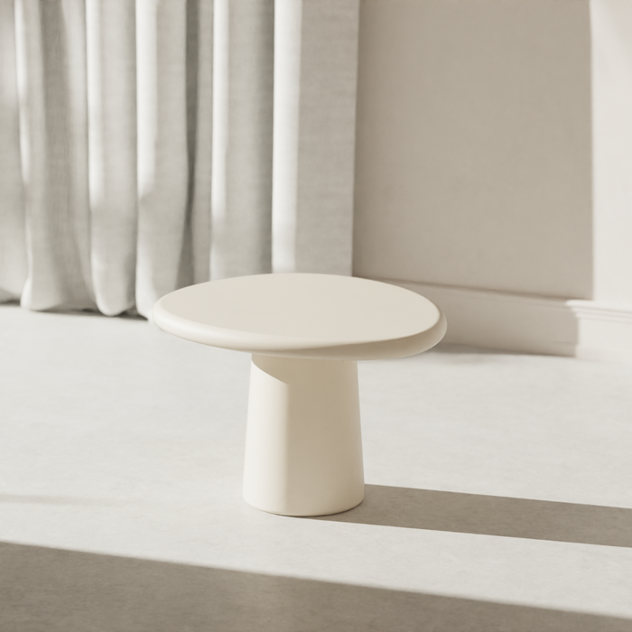 Juno round concrete-look coffee table 60 cm