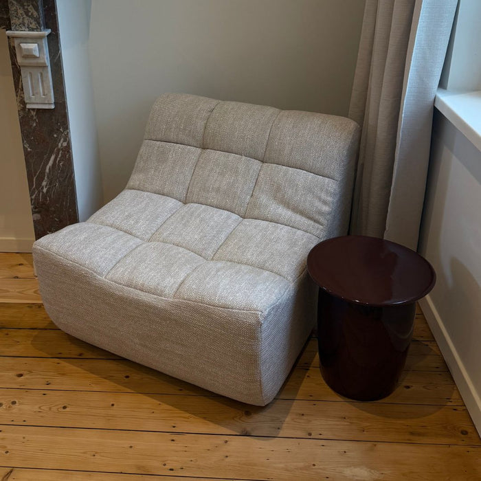 Table d’appoint Kivo en céramique cannelle Ø36 cm