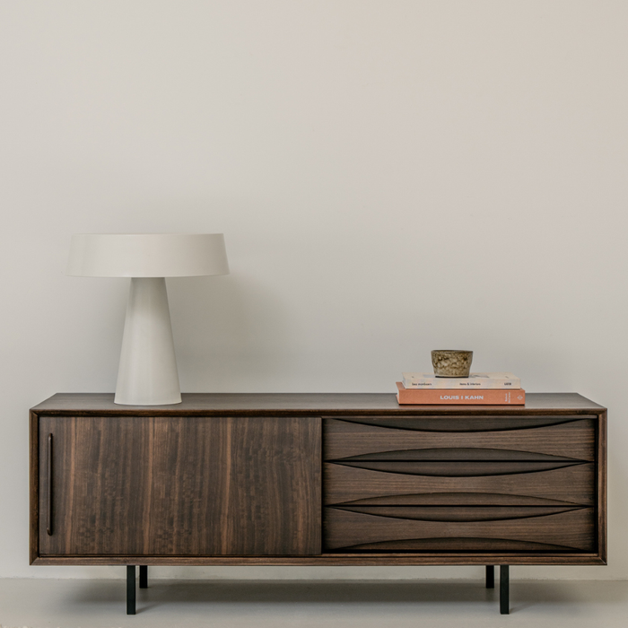 Oskar vintage smoke wood TV sideboard 140 cm