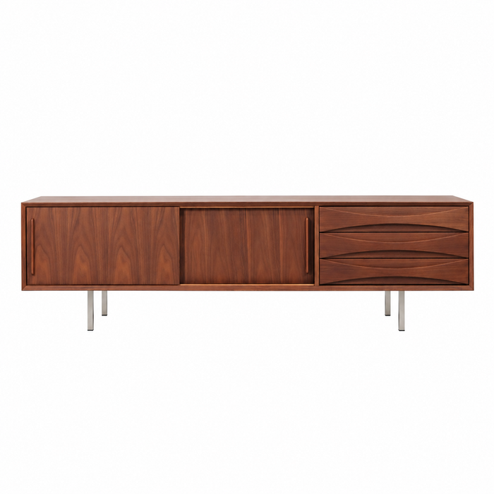Tv-kast Oskar met lades walnoot 220 cm