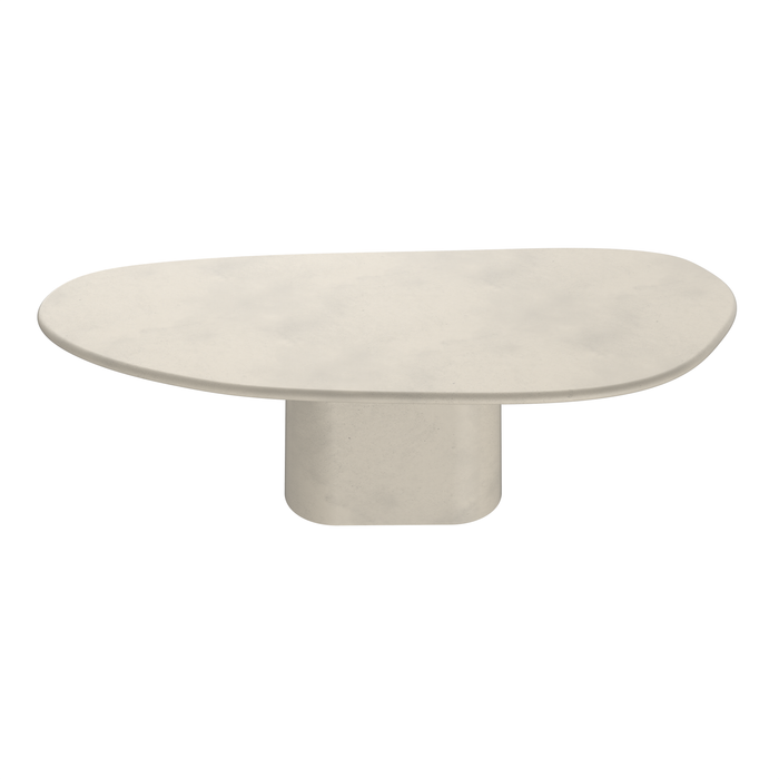 Mesa de jardín ovalada Anvers MicroSkin color latte nublado