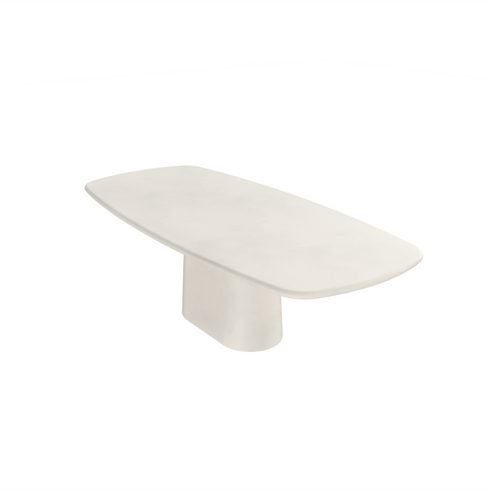 Table à manger rectangulaire Lorient StoneSkin latte