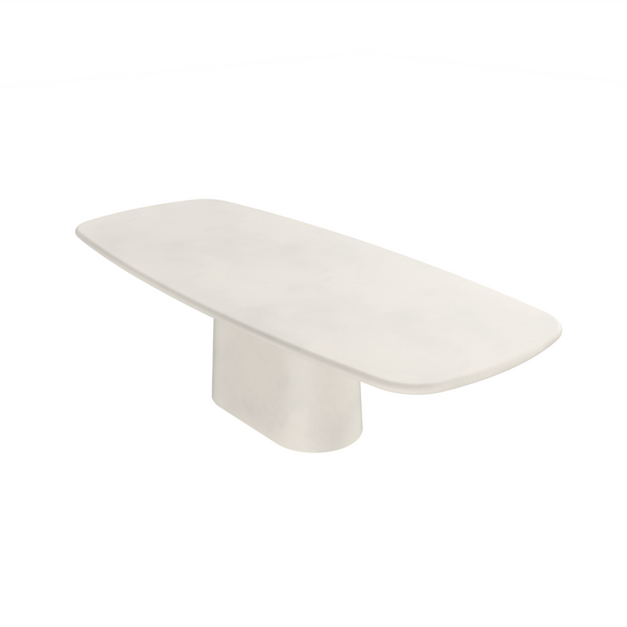 Table à manger rectangulaire Lorient StoneSkin latte