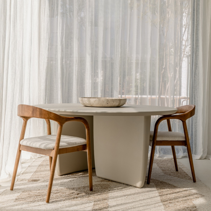 Eettafel Pannes StoneSkin latte 150 cm