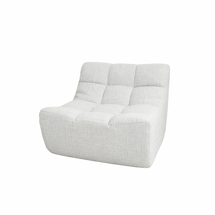 Fauteuil Rouge en tissage couleur sable