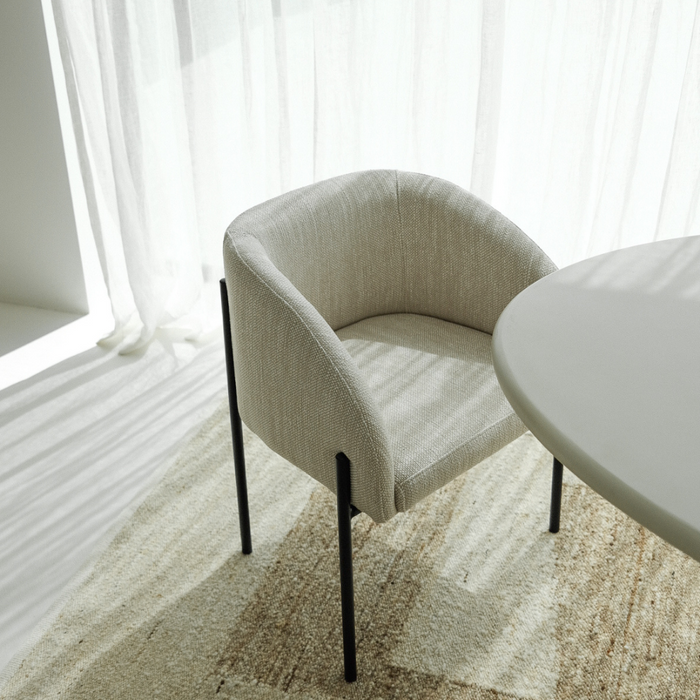 Eetkamerstoel Royan sandstone spotted weave