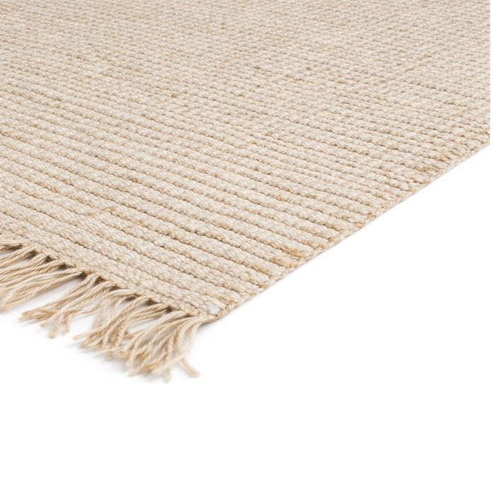 Alfombra hecha a mano Greystone de yute y lana beige
