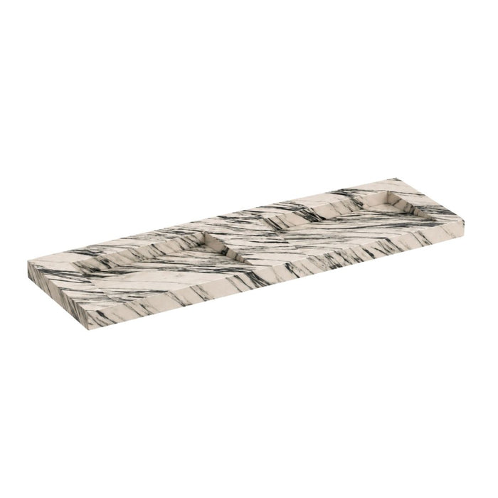 Soumans blue-white marble vanity top 150 cm