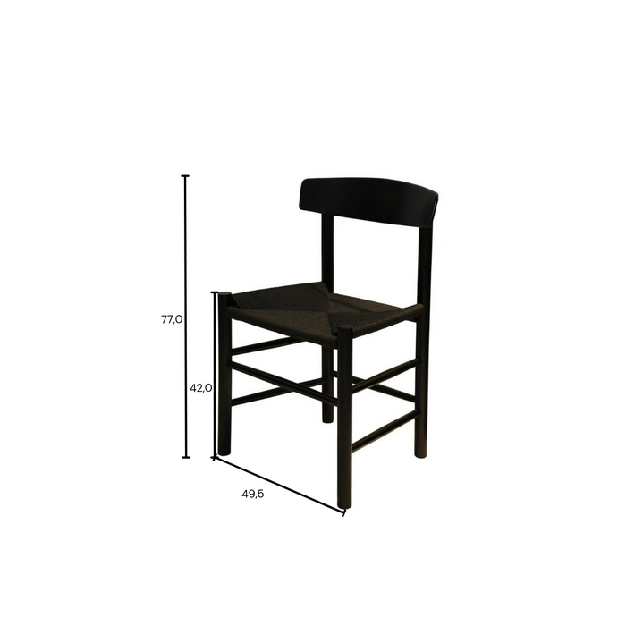 Chaise de salle à manger Gien noire