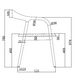 muret-eetkamerstoel-furnified-technsiche-tekening