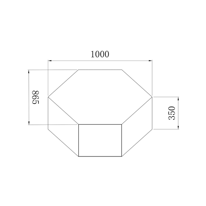 Table basse Benno en acier brossé 100 cm