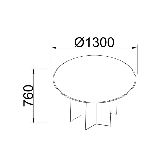Dining table Tronget blue-white marble steel