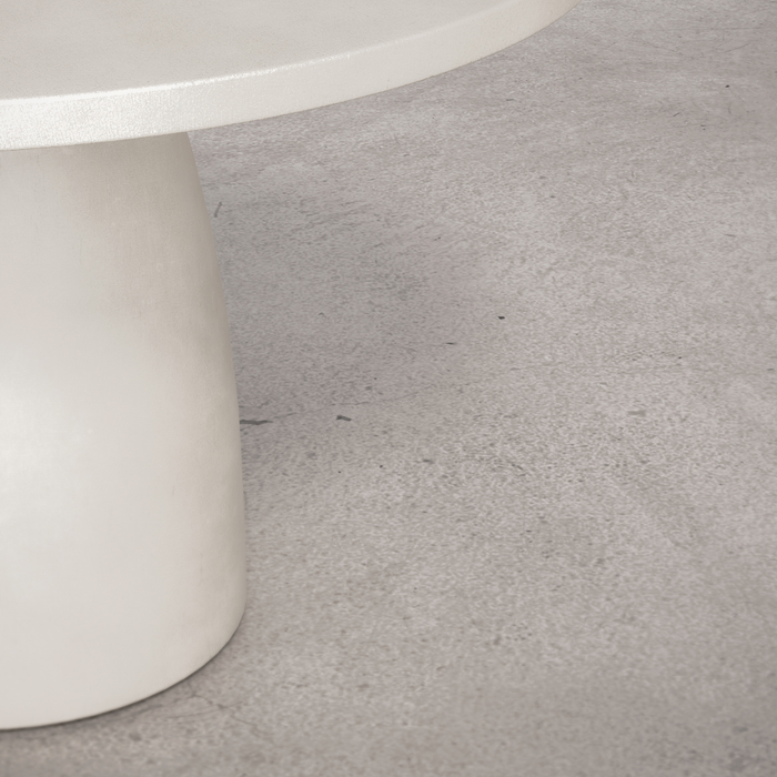 Round garden table Uzé latte Ø120 cm