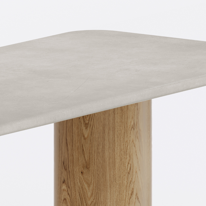 Eettafel Vesper MicroSkin eiken onderstel 240