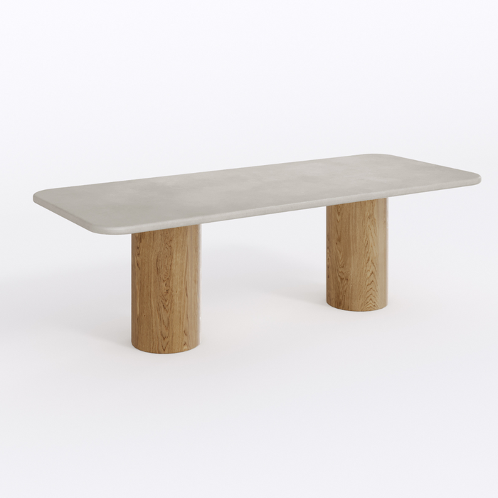 Eettafel Vesper MicroSkin eiken onderstel 240