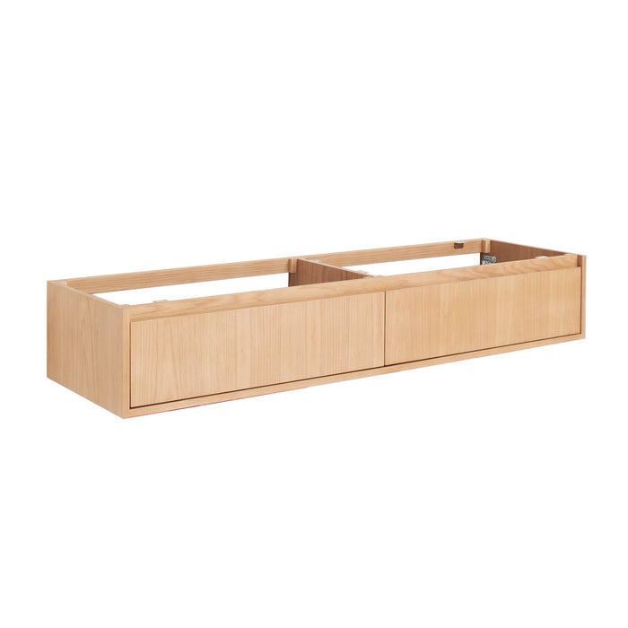 Smalle eiken badkamerkast - 150x25 cm