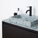 Groen Terrazzo wastafelmeubel - Zwart Eiken kast - 80 cm