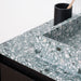 Badkamermeubel in Groen Terrazzo - Kast in Zwart Eik - 80 cm