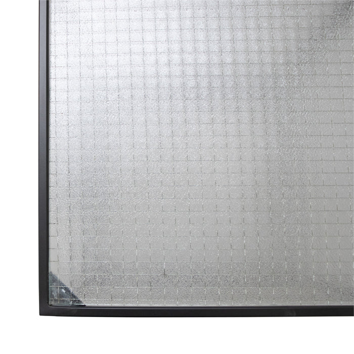 Annaliz Salontafel 40x40cm Glas/Zwart Metaal