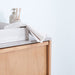 Badkamermeubel met Eiken Fien - Veneer marmeren lavabo - 80 cm