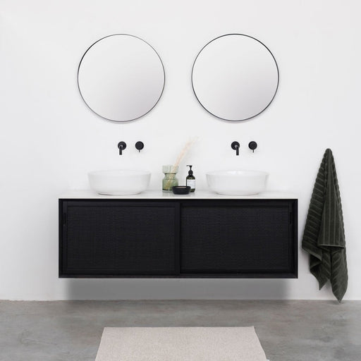 lavabo rotan nestor zwart eik