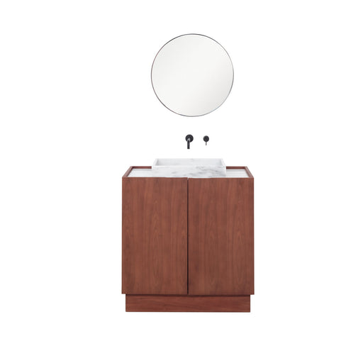 Felix Vintage Badkamermeubel 80cm met Wit Marmer