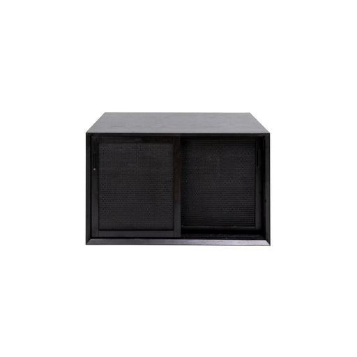 Nestor Badkamerkast Zwart Rotan 80cm