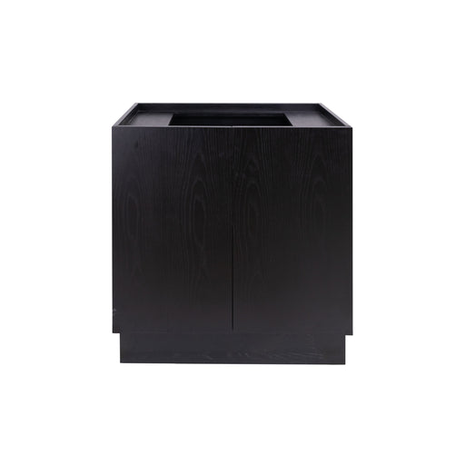 Modern Scandinavisch badkamermeubel Felix - zwart eiken - 80 cm