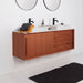 Teak wastafelmeubelset Bill - Terrazzo wastafel - Terrazzo wasplaat