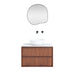 Badkamerset Fien - 80 cm - Walnoot - Alexis II met terrazzo bovenplaat