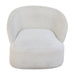 barriel fauteuil in wit relax van de voorkant.ALT